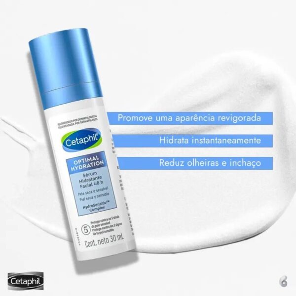 Cetaphil Optimal Hydration 48h com Ácido Hialurônico – Sérum Hidratante Facial 30ml - Imagem 2