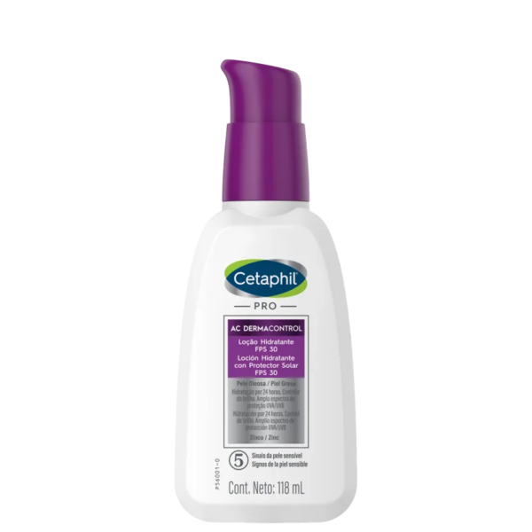 Cetaphil Pro AC Dermocontrol Pele Oleosa – Loção Hidratante Facial 118ml