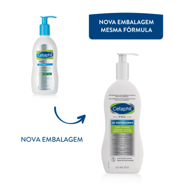 Cetaphil Pro AD Restoraderm – Loção Hidratante Hipoalergênica 295ml - Imagem 4