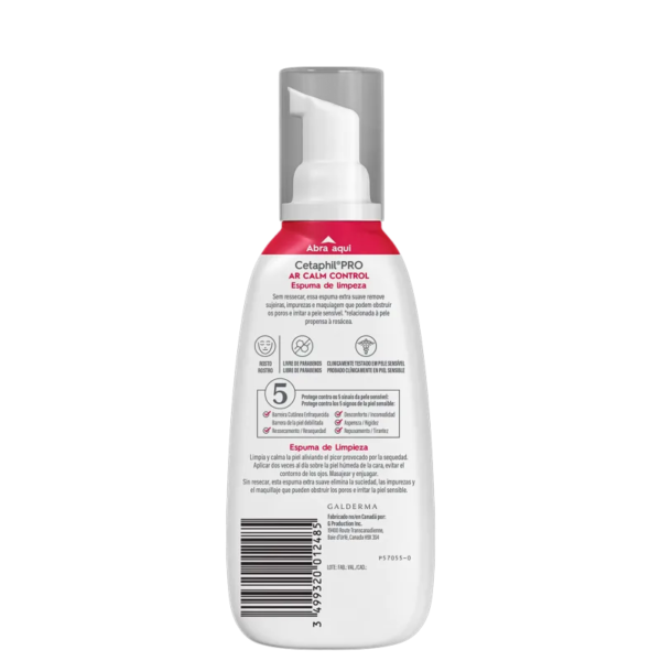 Cetaphil Pro AR Calm Control – Espuma de Limpeza Facial 236ml - Imagem 2